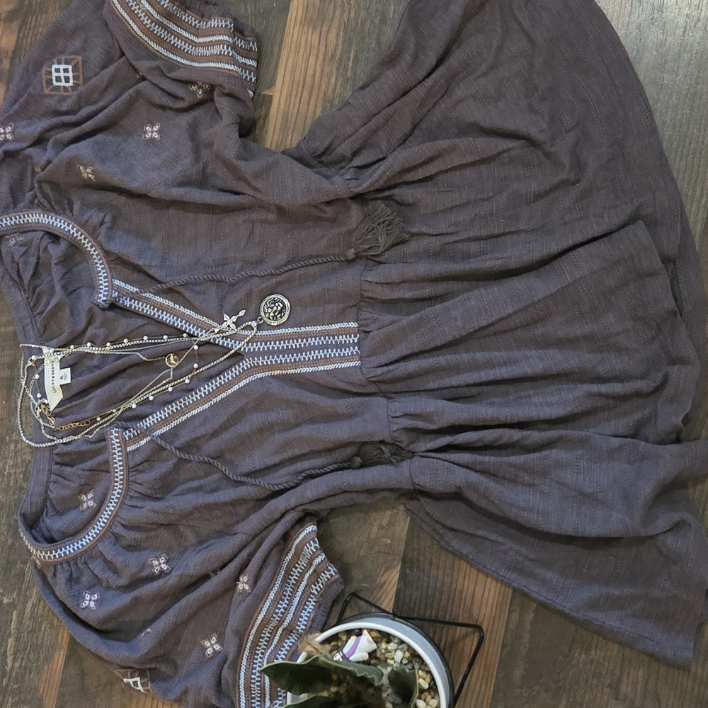Lucky Brand Embroidered Blouse